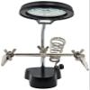 Helping Hand Project Holder Soldering Aid with Flexible 2.5x Magnifying Glass, LED Lights, and Soldering Iron Holder - by Electronix Express view 4