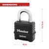 Master Lock-1178 Combination Padlock, Bottom, Black/Silver view 2