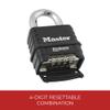 Master Lock-1178 Combination Padlock, Bottom, Black/Silver view 3