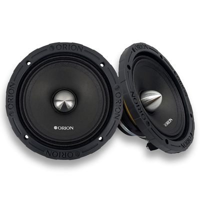 ORION HCCA64N HCCA Series 6.5 Ultra Efficient Neodymium Midrange Loudspeaker, 1400W Max Power, 350W RMS, 4 Ohm, 1.5 Voice Coil - High Output Pro Car Audio Stereo, Premium Quality Speaker (Pair)