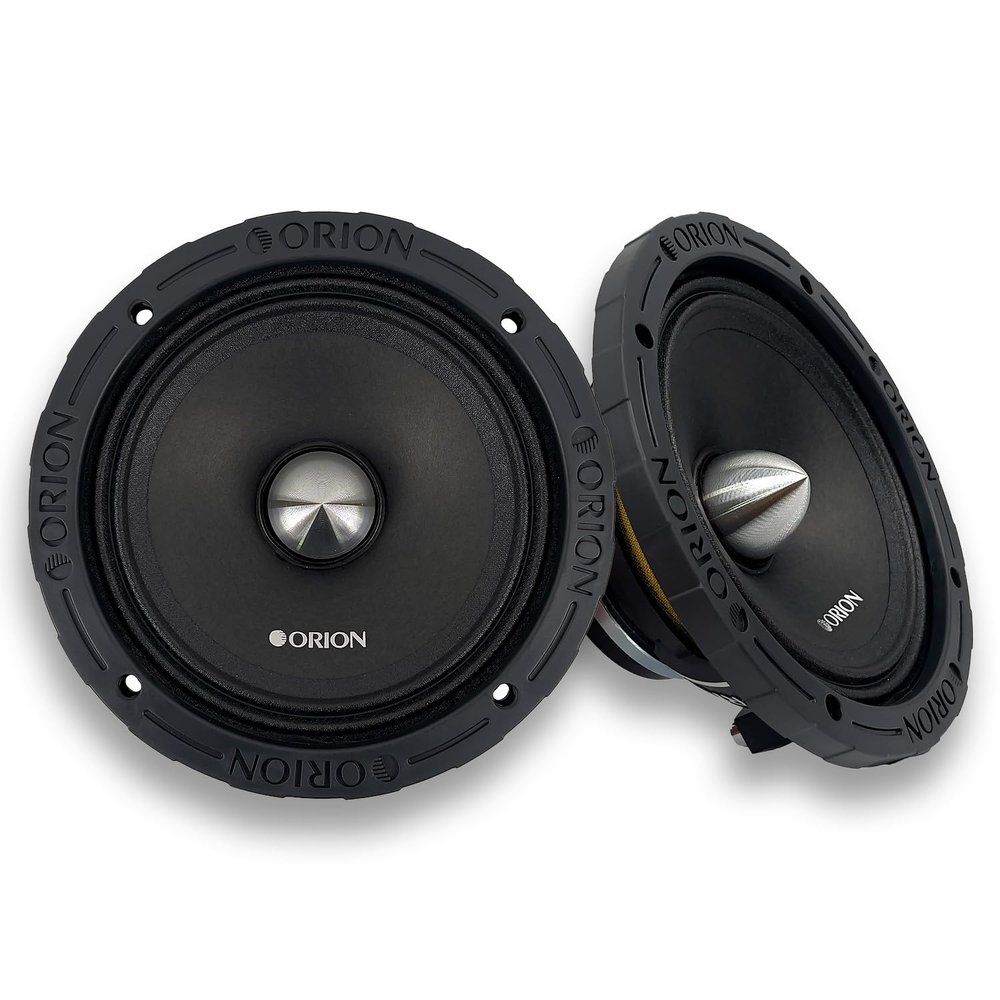 ORION HCCA64N HCCA Series 6.5 Ultra Efficient Neodymium Midrange Loudspeaker, 1400W Max Power, 350W RMS, 4 Ohm, 1.5 Voice Coil - High Output Pro Car Audio Stereo, Premium Quality Speaker (Pair)