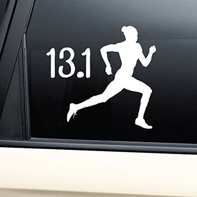 13.1 Marathon Female Vinyl Decal Laptop Car Truck Bumper Window Sticker