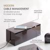 Yamazaki Home Cable Management Box Cord Organizer Box with Lid, Minimalist Cable Storage for Office, ABS Plastic view 3
