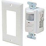 1- SENSORSWITCH WSD SA WH WHITE Motion Passive Infrared Occupancy Sensor - 120/277 VAC, 800W 120 VAC, 1,200W 277 VAC WSD-SA-WH
