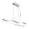 LightInTheBox LED Modern Wave Pendant Light, Acrylic Linear Chandeliers Ceiling Mount Lighting Fixture for Kitchen Island, Dining Room, Living Room(Light Source: Warm White) view 2