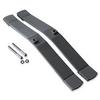 Lorell Panel Feet, 2/ST, 2-1/2"x19-1/2 x1-7/8, AM, Sold as 1 Set, 2 Each per Set view 1
