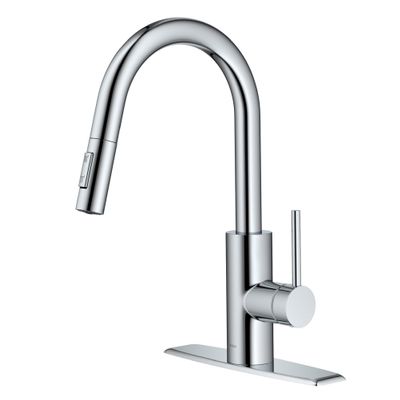 KRAUS Chrome 15 in Single Handle Pull Down Kitchen Faucet KPF-2620CH