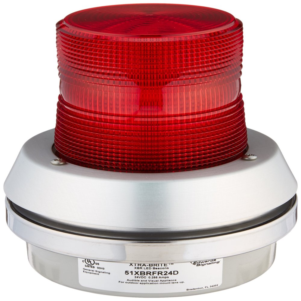 Edwards Signaling 51XBRFR24D 51 XBR LED Flash Red 24VDC