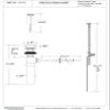 Westbrass D412-2-07 Pop-Up Bathroom Sink Drain Assembly Stopper with Lift Rod with Overflow Holes-Exposed, Satin Nickel view 2