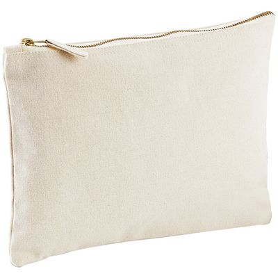 Westford Mill Unisex Adult 530 Canvas Accessory Case - Natural, Small