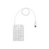  Buffalo BSTKH08WH Wired Slim Ten Keyboard with Hub, White view 3
