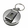 Stainless Steel Tool Belt Money Retractable Key Ring Pull Chain Clip view 2