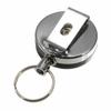 Stainless Steel Tool Belt Money Retractable Key Ring Pull Chain Clip view 3