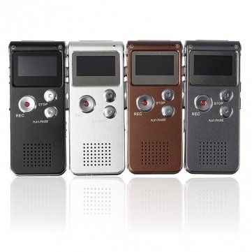 Steal Rechargeable 8GB 650HR Digital Audio Voice Recorder MP3 Player - Grey