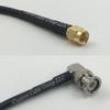 12 inch RG188 SMA MALE to BNC MALE ANGLE Pigtail Jumper RF coaxial cable 50ohm Quick USA Shipping view 1