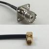 12 inch RG188 UHF Female Flange to SMC Female Angle Pigtail Jumper RF coaxial cable 50ohm Quick USA Shipping view 1