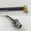 12 inch RG188 SMA FEMALE ANGLE to TNC FEMALE BULKHEAD Pigtail Jumper RF coaxial cable 50ohm Quick USA Shipping view 1
