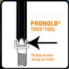 Bondhus 71620 T20 ProHold TORX Star Tip Power Bit with ProGuard Finish, 6" view 3