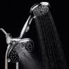 Hydroluxe 30-Setting Ultra-Luxury 6 inch Rainfall Shower Head & Handheld 3-way Combo with Water Saving Pause Switch and Stainless Steel Hose/Enjoy Separately or Together! Premium All Chrome Finish view 4