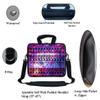 12 Inch Water Resistant Neoprene Laptop Bag with Reinforced Zipper, Strap, Pockets, Fits 11.6" to 12.3" Laptops - Shiny Pattern view 2