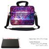 12 Inch Water Resistant Neoprene Laptop Bag with Reinforced Zipper, Strap, Pockets, Fits 11.6" to 12.3" Laptops - Shiny Pattern view 3