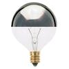 Satco S3244-25 Watt G16 1/2 Incandescent; Silver Crown Light Bulbs - 25 Pack view 1