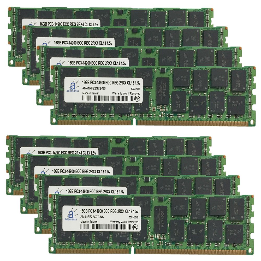 Adamanta 128GB (8x16GB) Server Memory Upgrade for IBM System x3650 M4 7915 DDR3 1866Mhz PC3-14900 ECC Registered 2Rx4 CL13 1.5v