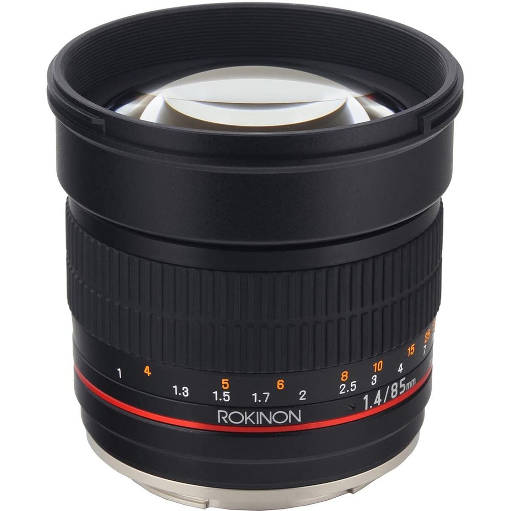 Rokinon AE85M 85mm F1.4 Lens for Canon AE (Black)