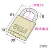 Sanwa Supply SLE-1L-1N e-Security Padlock, Large No. 1 view 3