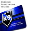 Thin Blue Line K9 Jaws with Paws Enforcing The Laws Thin Rubber Backed Square Mouse Pads for Gaming Computer Laptops Notebooks Desks view 2