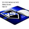 Thin Blue Line K9 Jaws with Paws Enforcing The Laws Thin Rubber Backed Square Mouse Pads for Gaming Computer Laptops Notebooks Desks view 3