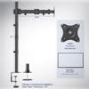 VIVO Single Monitor Desk Mount, Extra Tall Fully Adjustable Stand for 1 LCD Screen up to 32 inches, Ultra Wide Screens up to 38 inches, 22 lbs Capacity, STAND-V001T view 3