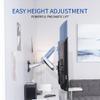 VIVO Counterbalance 40 to 70 inch LCD LED Plasma Screen TV Wall Mount, Above Fireplace Height Adjustable Pneumatic Spring Fully Articulating Bracket, Silver, MOUNT-VW03G view 3