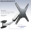 VIVO Counterbalance 40 to 70 inch LCD LED Plasma Screen TV Wall Mount, Above Fireplace Height Adjustable Pneumatic Spring Fully Articulating Bracket, Silver, MOUNT-VW03G view 4