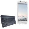 BoxWave Keyboard Compatible with HTC Aero - SlimKeys Bluetooth Keyboard, Portable Thin with Chiclet-Style Keys - Jet Black view 1