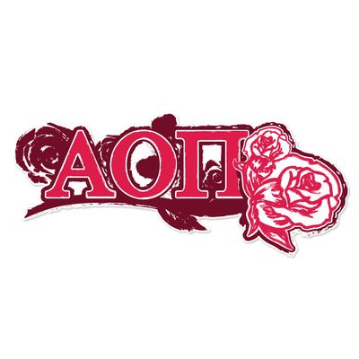 Alpha Omicron Pi - Laptop Jumbo Sticker/Decal