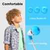 LilGadgets BestBuds Ear Buds for Kids for School - Safe & Comfortable, Volume Limited, Wired Earbuds for Kids with an in-Line Microphone, Travel Case, and Splitter - Blue view 2