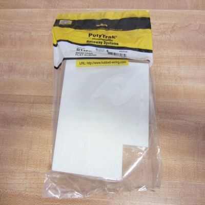 Hubbell BT3FE PolyTrak Basetrak Flat Elbow