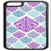 05-Large and Small Damasks-Pattern- Case for the APPLE IPHONE 5, ipod touch4-NOT THE ipod touch4!!!-Hard Black Plastic Outer Case with Tough Black Rubber Lining by kobestar view 1