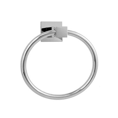 Jaclo 4280-WH Cubix Towel Ring, White, White
