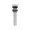 Jaclo 831-BKN CO Style Stationary Round Top Drain without Overflow Holes, Black Nickel view 1