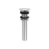 Jaclo 831-WH CO Style Stationary Round Top Drain without Overflow Holes, White view 1
