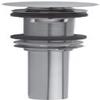 Jaclo 845-SC C.O. Style Finger Touch Round Top Drain with Overflow Holes, Satin Chrome view 1