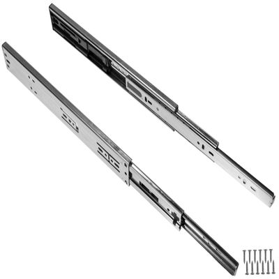 Pandora Soft-Close Ball Bearing Drawer Slides Full Extension 12-in to 24-in for Kitchen and Closet cabinets Shelves (14 inch, 1 Set)