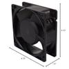 Rodale E1597 Cooling Fan, AC, Terminal Leads, 120V, 120 mm x 120 mm x 38 mm view 4