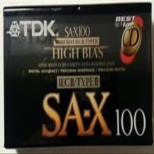 TDK SA-X 100 HIGH BIAS IECII/TYPEII AUDIO CASSETTES 4 PACK (BEST FOR CD)