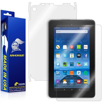 ArmorSuit MilitaryShield Full Body Skin Film + Screen Protector for Amazon Fire 7" (2015 Release) - Anti-Bubble HD Clear Film