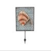 Home Source 400-35583 Seashell Wall Hook, Turquoise/Black/Mocha view 1