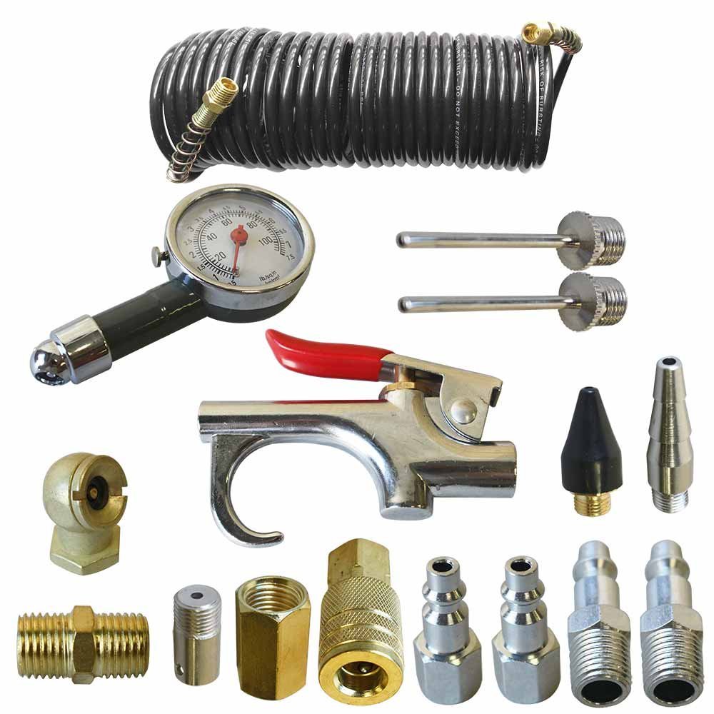 Interstate Pneumatics C16K 16-Piece Air Tool Accessory Kit with Hose