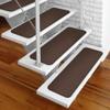 House, Home and More Set of 12 Adhesive Carpet Stair Treads - Chocolate Brown - 8 Inches X 23.5 Inches view 2